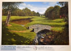 2002 Official World Golf Championships signed ltd ed print by Graeme Baxter – played at Mount Juliet