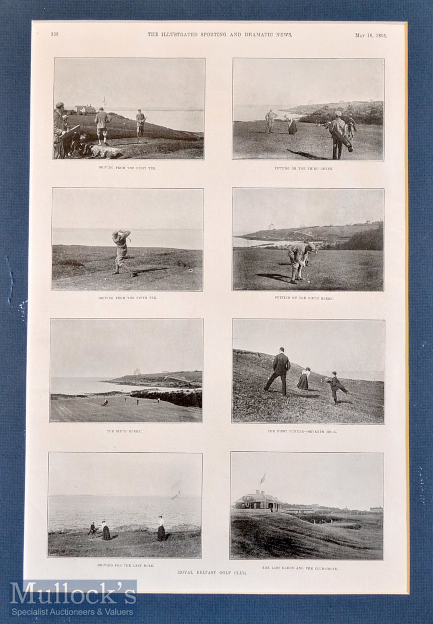 1896 Royal Belfast Golf Club photograph illustrations – from The Illustrated Sporting and Dramatic