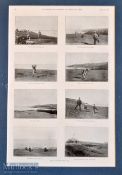 1896 Royal Belfast Golf Club photograph illustrations – from The Illustrated Sporting and Dramatic