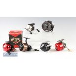 Selection of closed face fishing reels to include an ABU-Matic 160 with maker’s box^ Viking F-120^