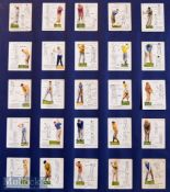 John Player and Sons full set of “Golf” cigarette cards – issued in 1939 – complete set of large