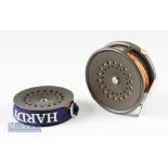 Hardy Bros England LHW ‘The Perfect’ 3 5/8” alloy trout fly reel with line and spare spool with line