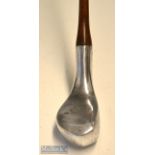 Fine and rare The Malvern Pat aluminium bulger small head driver c1895 – with thick hosel and