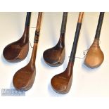 Collection of interesting scare neck golf clubs drivers incl one left hander (5) – Fred Smythe