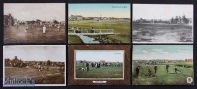 Collection of very early Carnoustie Golfing scene postcards from the early 1900s (6) –various