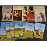 Collection of Official Open Golf Championship signed winners programmes and Daily Draw sheets from