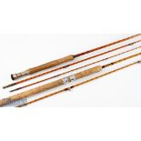 2x Fine Allcocks fully refurbished fly and spinning split cane rods – Nimrod 8ft 6in 2pc c1946 - 8lb