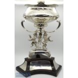 1913 Magnificent Opulent Silver and Enamel Golf Trophy presented by Sir Henry Seymour King 1st