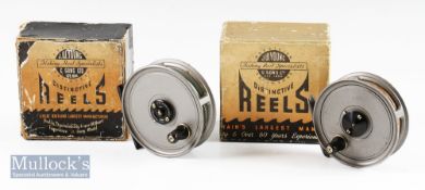 JW Young & Sons ‘Pridex’ Model fly reels (2) – to include a 3 ¼” Pridex reel in original grey