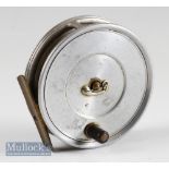 Rare Hardy Bros England “The Uniqua Reel” spitfire 3 5/8” alloy trout size reel Reg 734897 marked to