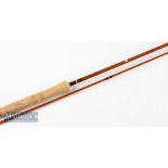 Fine J S Sharpe Ltd Aberdeen “The Scottie” impregnated trout fly rod – 10ft 2pc - line 6/7# - with