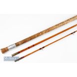 Good R Chapman and Co Ware^ Herts 500 split cane Avon coarse rod – 9ft 9in 3pc with 24” trumpet