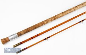Good R Chapman and Co Ware^ Herts 500 split cane Avon coarse rod – 9ft 9in 3pc with 24” trumpet