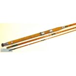 Good Allcocks The Super Wizard whole cane and split coarse rod - 11ft 3pc– fitted with red agate