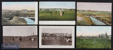 Collection of very early Carnoustie Golfing scenes c1900s (6) – all pre First World War and