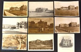 Selection of St Andrews Golfing Postcards from the 1900s onwards (9) – showing various views of