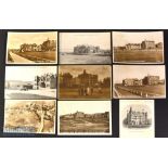 Selection of St Andrews Golfing Postcards from the 1900s onwards (9) – showing various views of