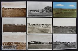 Collection of Gullane golf links postcards from 1950/70s (9) – to incl 4x No.1/West Links Golf