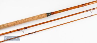 Early Allcock’s Wizard coarse rod - 11ft 3pc whole cane butt with split cane mid and top sections^