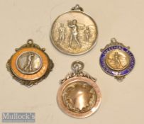 Silver Gold Faced South Liverpool Medal Competition Fob: engraved to rear awarded to T H Parker 1939