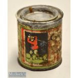 Rare and Interesting Alexander Clarke & Son Montrose Golf Ball Paint tin c1910 – c/w the original