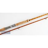 Hardy Bros Alnwick “The No.3 LRH Spinning” palakona rod – 9ft 6in 2pc with clear agate lined