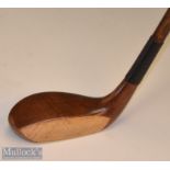 Immaculate Laurie Auchterlonie St Andrews light stained persimmon semi longnose socket neck putter –