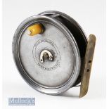 Scarce and Early Hardy Bros Alnwick ‘Uniqua’ 3 ½” alloy fly reel stamped 1J internally to back
