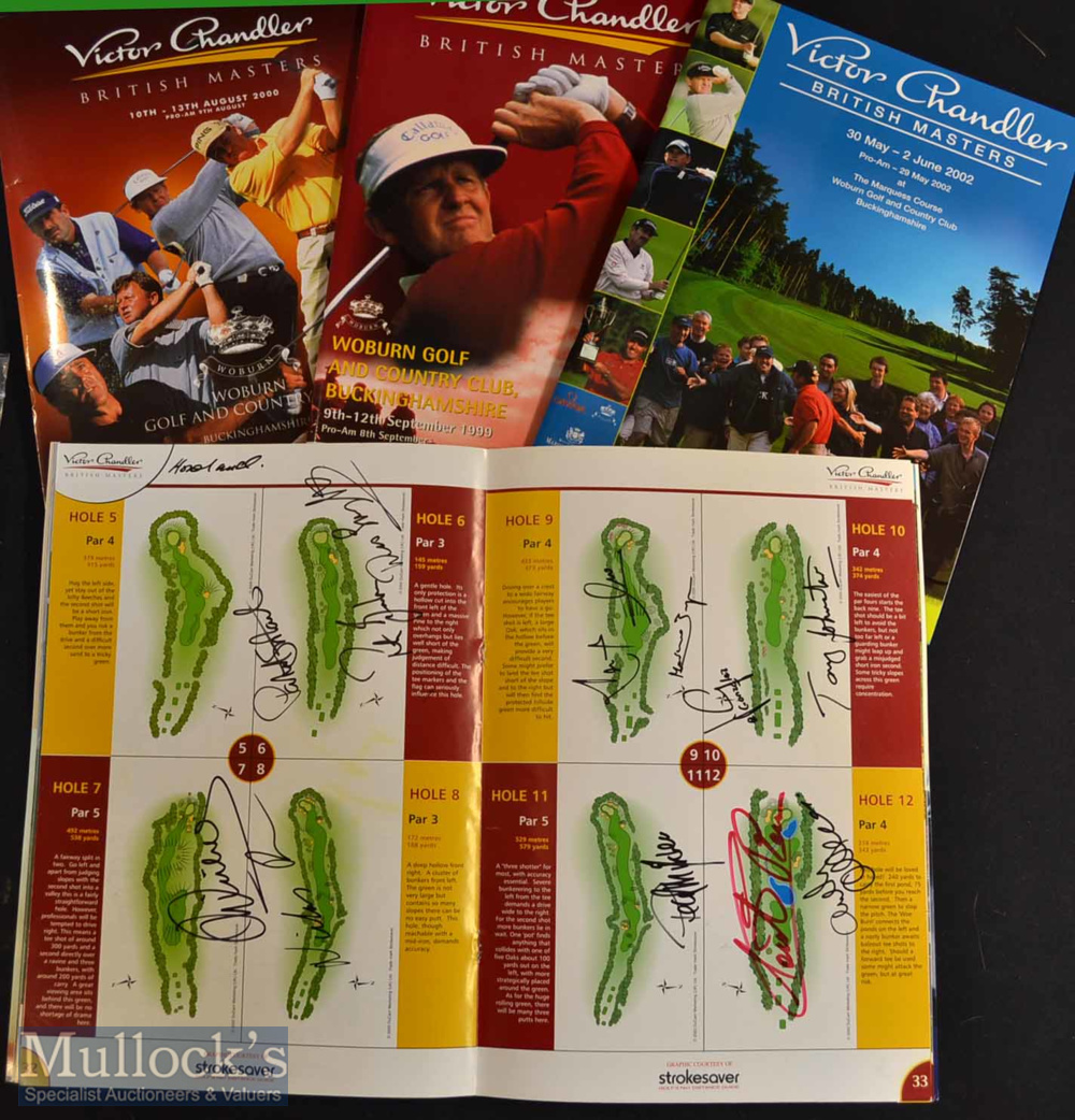 4x British Masters signed golf programmes from 1999 to 2002 – to incl 46 various signatures mostly - Image 6 of 8