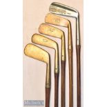 Collection of interesting brass and metal blade putters (5) – scarce Extra deep face unnamed