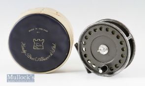 Hardy Bros England ‘The St John’ 3 7/8” alloy trout fly reel with line loaded^ smooth foot^ slight