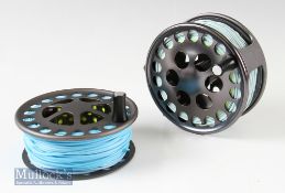 Lamson Litespeed LS4 4 ½” salmon fly reel rear mounted check dial^ waisted perforated foot^ in