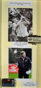 Arnold Palmer and Ernie Els – 2x World Match Play Golf tournament money clips display – incl the