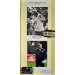 Arnold Palmer and Ernie Els – 2x World Match Play Golf tournament money clips display – incl the