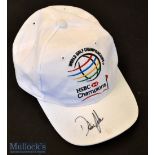 Dustin Johnson signed World Golf Championship golf cap – 3x times winner in 2015^ 2017 and 2019 –