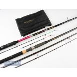 2x Good unused Browning Match rods - Browning Syntec Barbel 12ft 3pc carbon rod in makers rod bag (