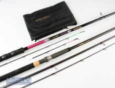 2x Good unused Browning Match rods - Browning Syntec Barbel 12ft 3pc carbon rod in makers rod bag (
