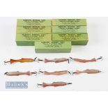 7x Wadhams Artificial Baits in unused condition^ generally 3 ½” sizes^ within original boxes