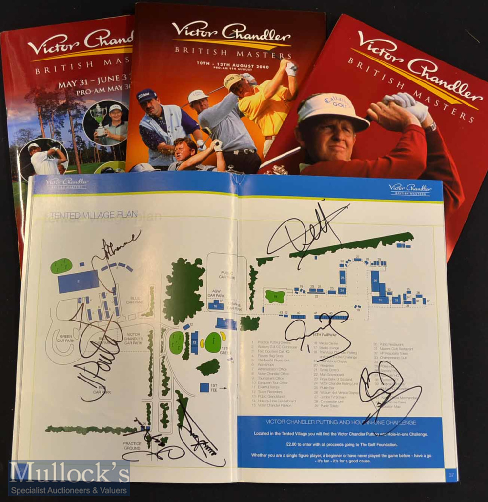 4x British Masters signed golf programmes from 1999 to 2002 – to incl 46 various signatures mostly - Image 2 of 8