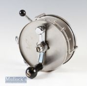 Allcock’s Commodore 6” stainless steel big game reel with counter balance handle^ line guide^