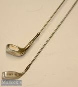 Charles Horner Silver Golf Club Head Hat Pin and one other (2): Chester 1907^ length 19cm^ with