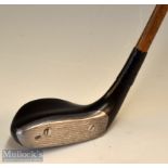 Interesting The Robb striking black stained lead face persimmon mallet head socket neck putter –