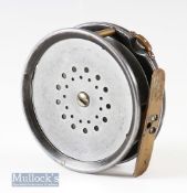 Hardy Bros Alnwick Perfect 3 5/8” alloy fly reel early 1900 check mechanism^ marked 3 internally