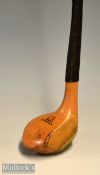 Fine R Forgan Crown golden persimmon scare neck long brassie c1901 – stunning head stamp and full