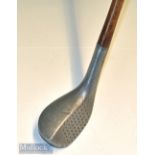 Rare and unusual MacGregor Dayton Ohio alloy metal rescue style golf wood – 27 degrees with rocker