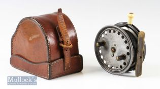 Hardy Bros Alnwick 3 ½” ‘The Silex Major’ alloy casting reel internally stamped PW^ twin handles^