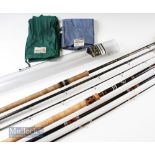 3x various Shakespeare Match/Carp Rods – President II Super Match 12ft 3pc carbon sign of use c/w