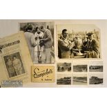 2x 1936 St Andrews British Amateur Golf Championship historical press photographs and a Snapshot
