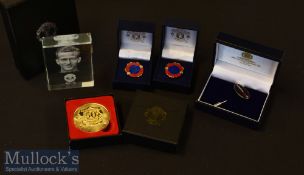Manchester United Official Presentation items in original box cases and includes ‘50 years of