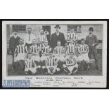 New Brompton FC 1904/05 Postcard depicting the team with postmark and inscribed to reverse